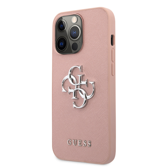 Torbica Guess Saffiano Big za iPhone 13 Pro 6.1 roza (GUHCP13LSA4GSPI)