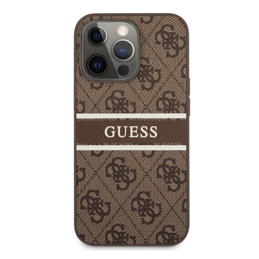 Torbica Guess Stripe za iPhone 13 Pro 6.1 braon  (GUHCP13L4GDBR)