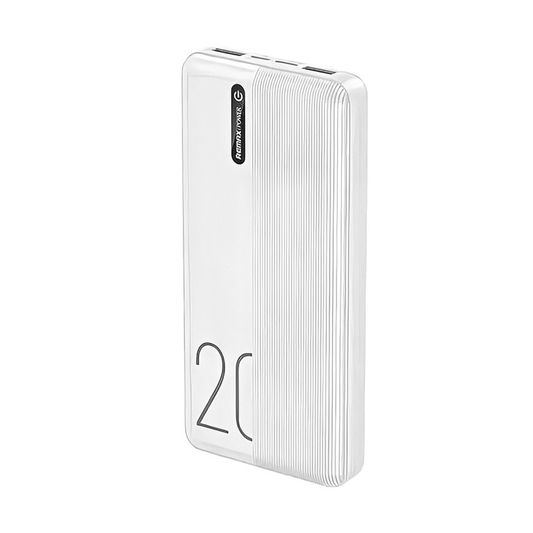 Power bank prenosiva baterija REMAX Landon RPP-296 2.1A 20000 mAh bela
