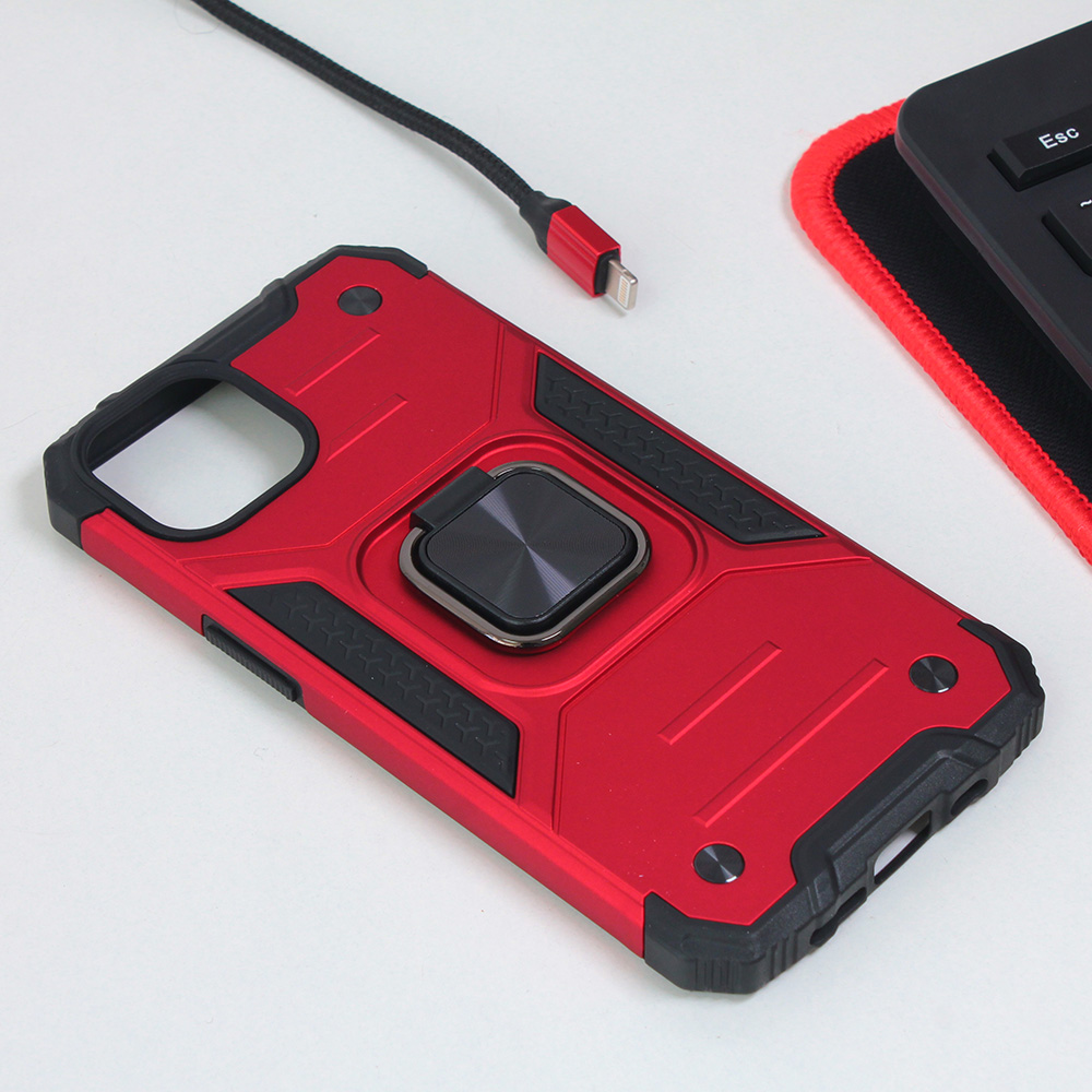 Torbica Hard Border Ring za iPhone 14 6.1 crvena