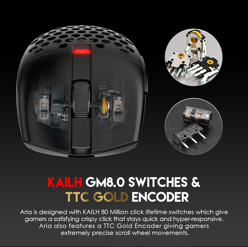 Mis Wireless Gaming Fantech XD7 Aria crni