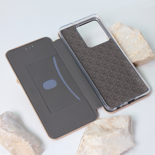 Torbica Teracell Flip Cover za Vivo Y22s/Y35 zlatna