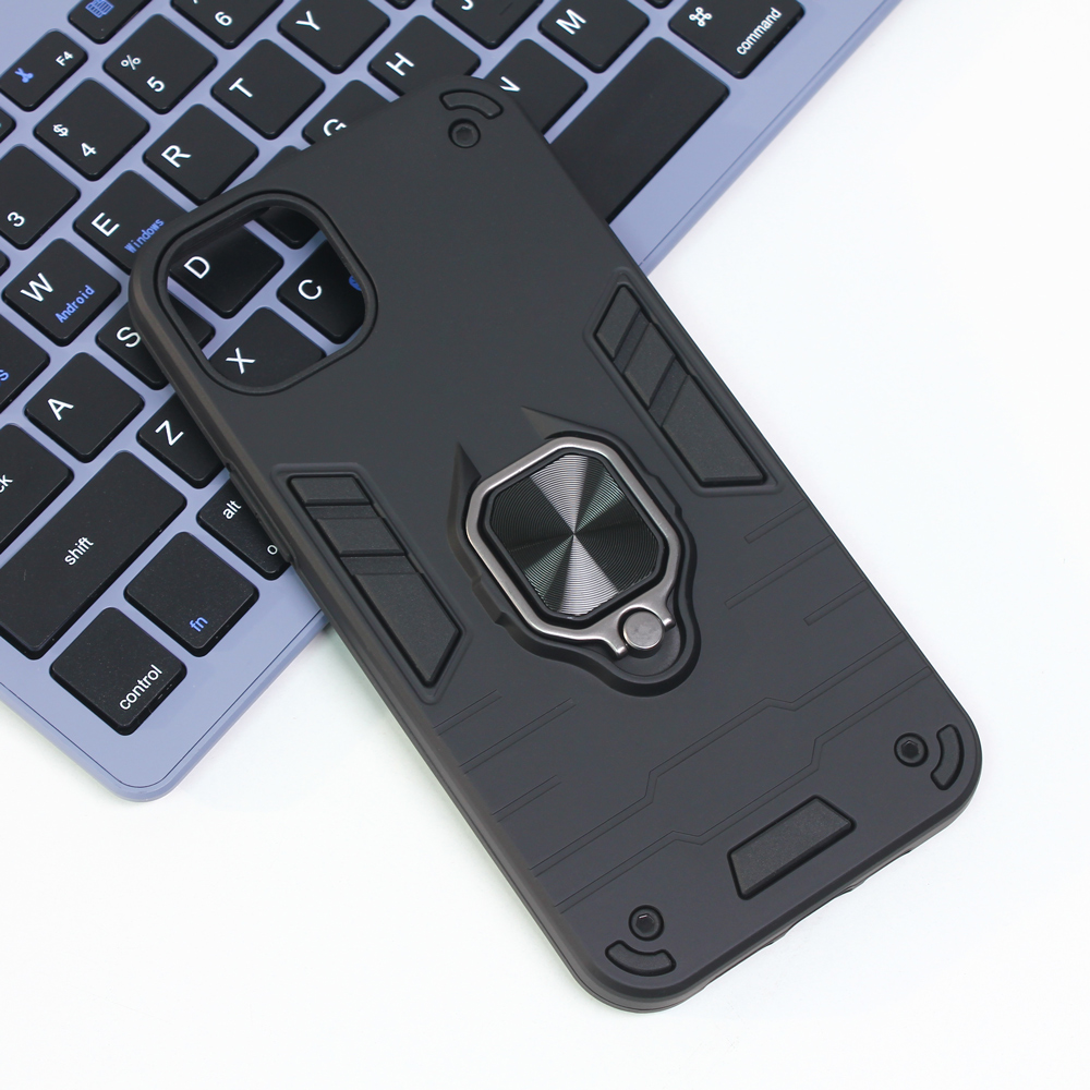 Torbica Cube Ring za iPhone 14 Plus 6.7 crna