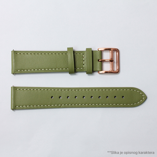 Narukvica kozna klasik za smart watch Samsung 4, 5 20mm bela