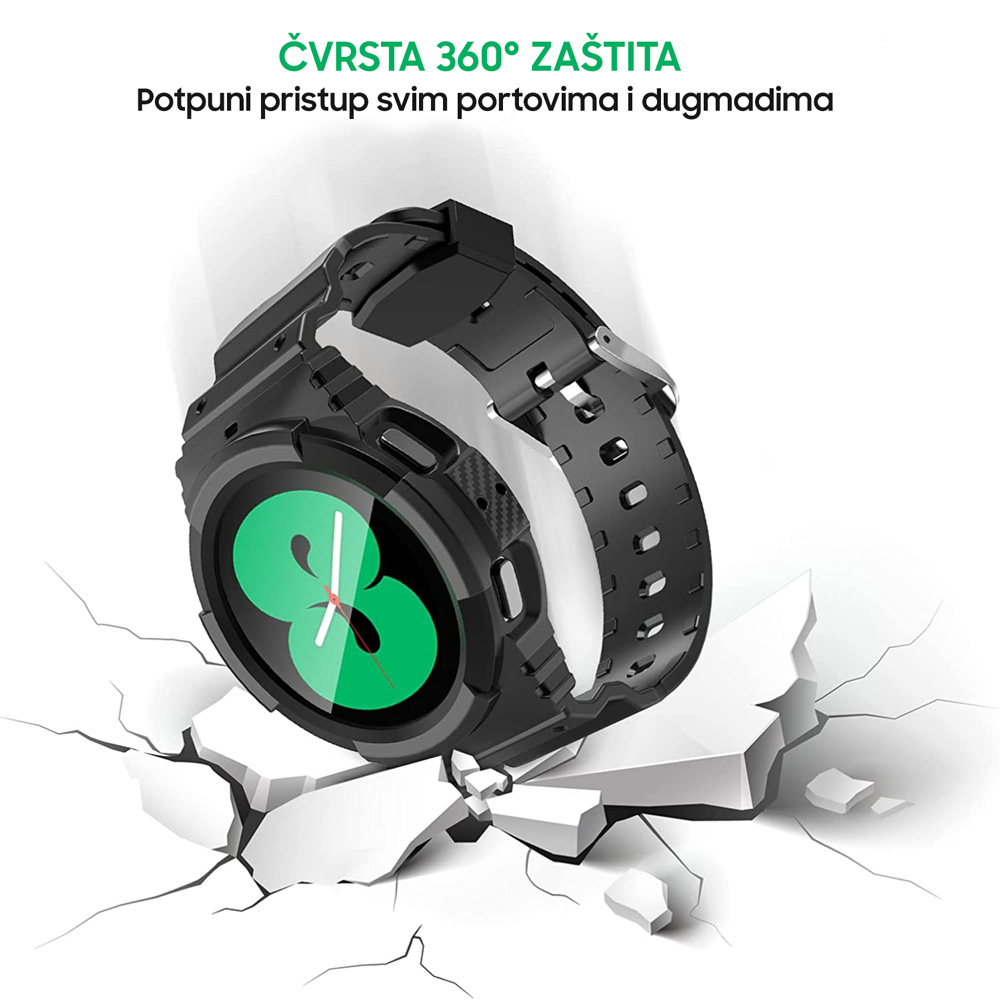 Narukvica protect za smart watch Samsung 4, 5 22mm crna