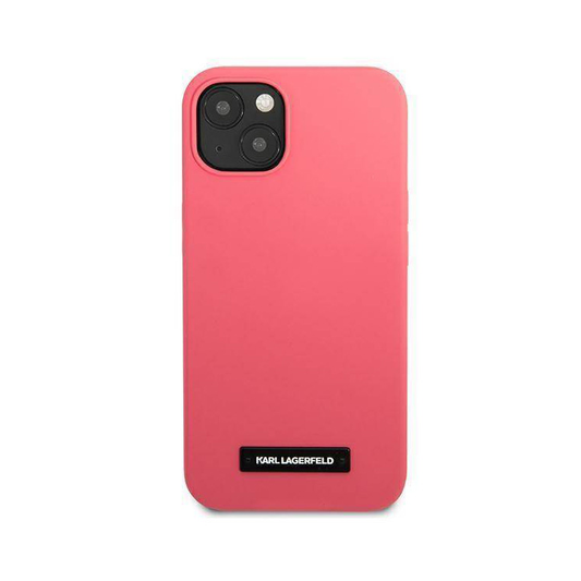 Torbica Karl Lagerfeld Hc Silicone Plaque za iPhone 13 6.1 pink (KLHCP13MSLMP1PI)