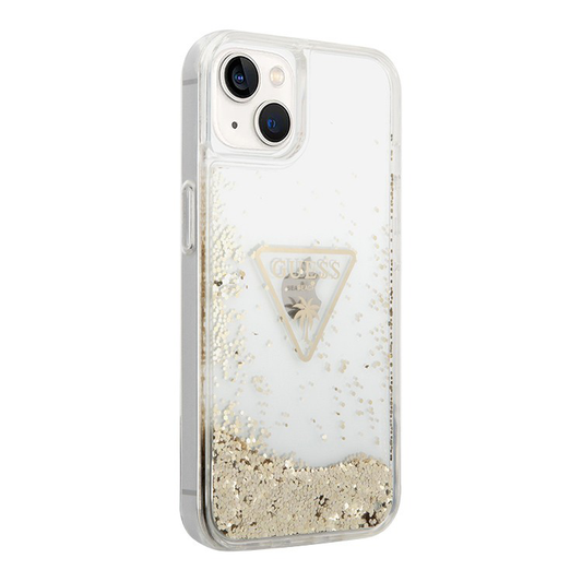 Torbica Guess Hc Liquid Glitter Triangle za iPhone 14  Plus 6.7 transparent (GUHCP14MLFCTPT)