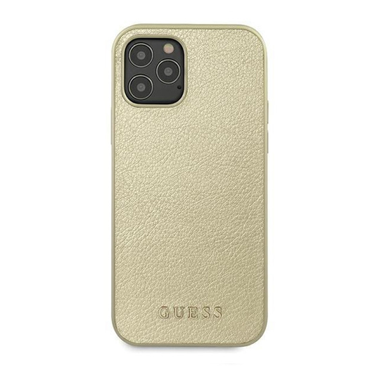 Torbica Guess Hc PC/TPU Iridescent za iPhone 12/12  Pro 6.1 zlatna (GUHCP12MIGLGO)