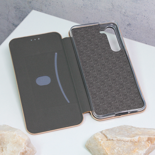 Torbica Teracell Flip Cover za Samsung S916B Galaxy S23 Plus zlatna