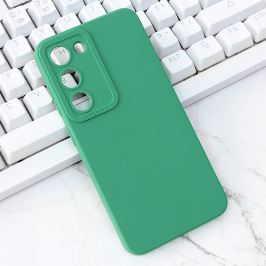 Torbica Silikon Pro Camera za Samsung S916 Galaxy S23 Plus tamno zelena