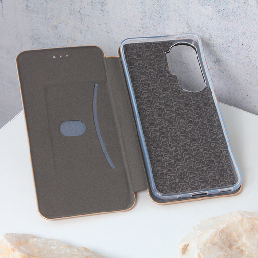 Torbica Teracell Flip Cover za Honor 90 Lite zlatna