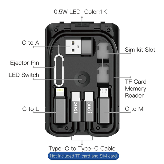 Multifunkcionalni box wireless punjac Budi 15W crni