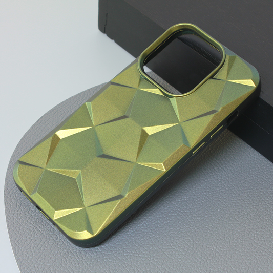 Torbica Shiny Diamond za iPhone 14 Pro 6.1 maslinasto zelena