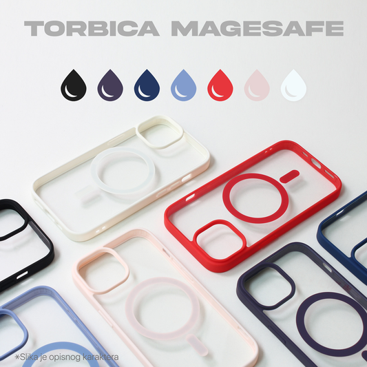 Torbica Magsafe Frame Color za iPhone 15 Pro 6.1 crvena