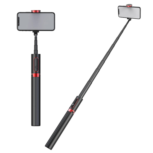 Selfie stick M18 + tripod crni/crveni