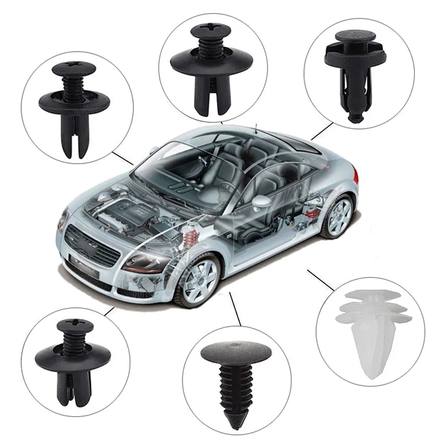 Set kopci i zabica za auto, plastika, crni