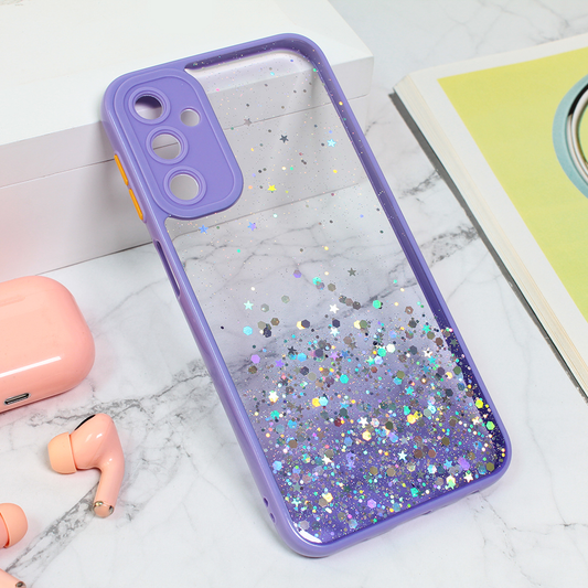 Torbica Frame Glitter za Samsung A245F Galaxy A24 4G  ljubicasta
