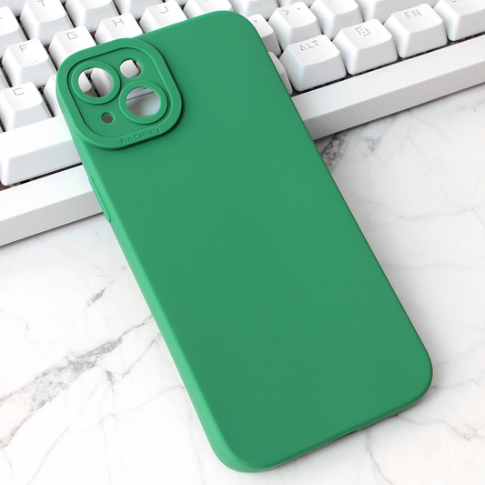 Torbica Silikon Pro Camera za iPhone 15 Plus 6.7 tamno zelena