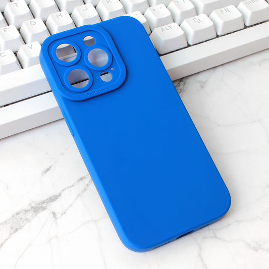 Torbica Silikon Pro Camera za iPhone 15 Pro 6.1 tamno plava