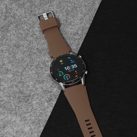 Narukvica relief za smart watch 22mm braon
