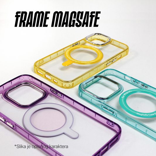 Torbica Frame Magsafe za iPhone 14 6.1 zuta