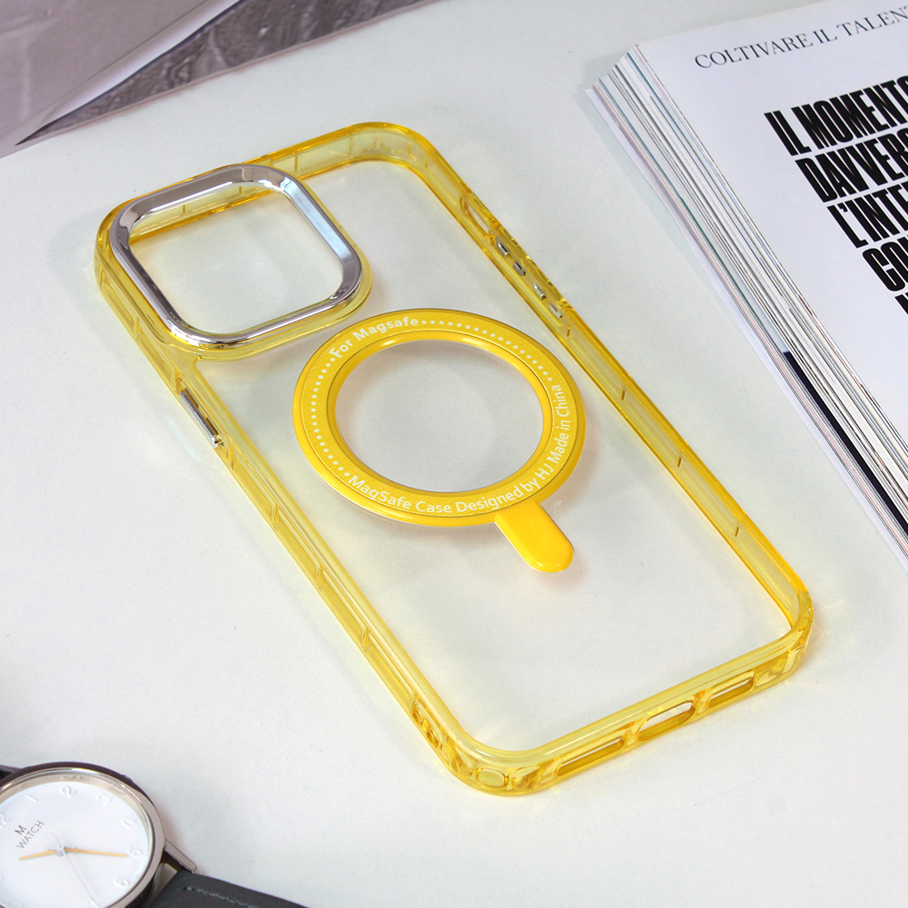 Torbica Frame Magsafe za iPhone 14 Pro Max 6.7 zuta