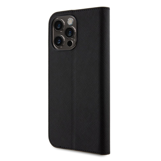Torbica Karl Lagerfeld Saffiano BP Nft Karl&Choupette za iPhone 15 Pro Max 6.7 crna (KLBKP15XSANKCPK)