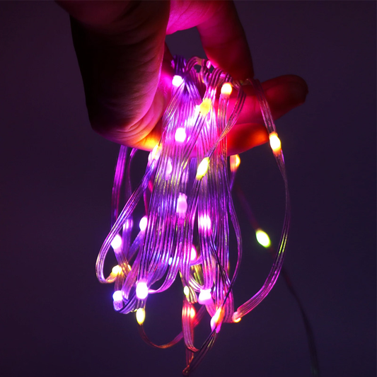Novogodisnji ukras LED lampice u boji (15m) Bluetooth kontrola putem mobilnog telefona