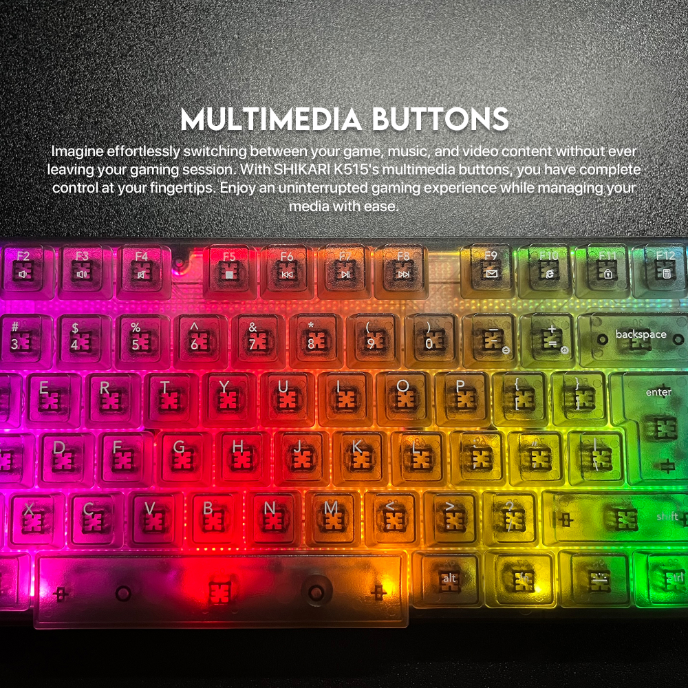 Tastatura Gaming Fantech K515 Shikari crna