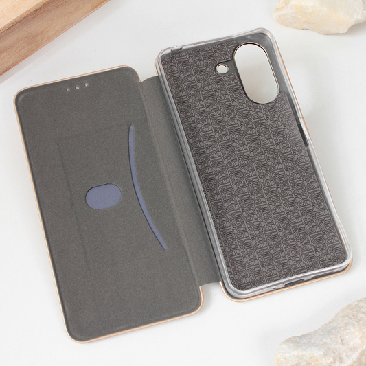 Torbica Teracell Flip Cover za Xiaomi Redmi 13C zlatna