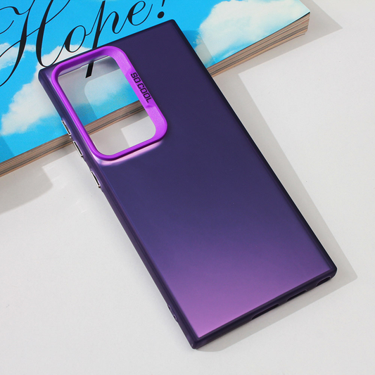 Torbica Clear za Samsung S928B Galaxy S24 Ultra ljubicasta