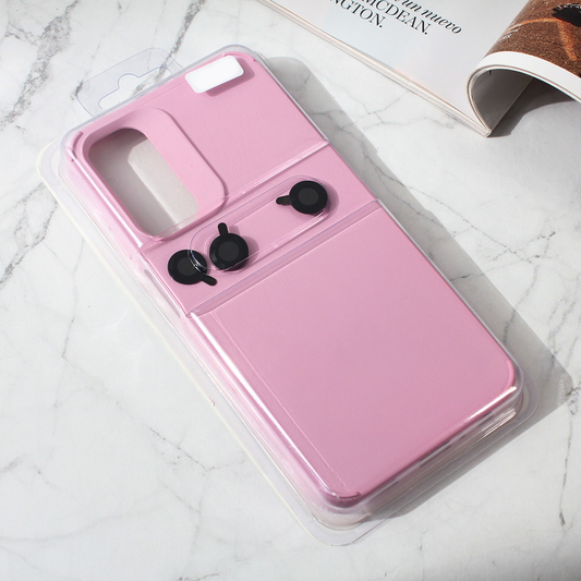 Torbica Colorful and Camera glass za Samsung A245F Galaxy A24 4G roze