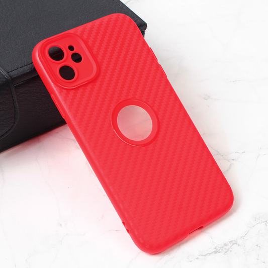 Torbica Carbon Stripe za iPhone 11 6.1 crvena