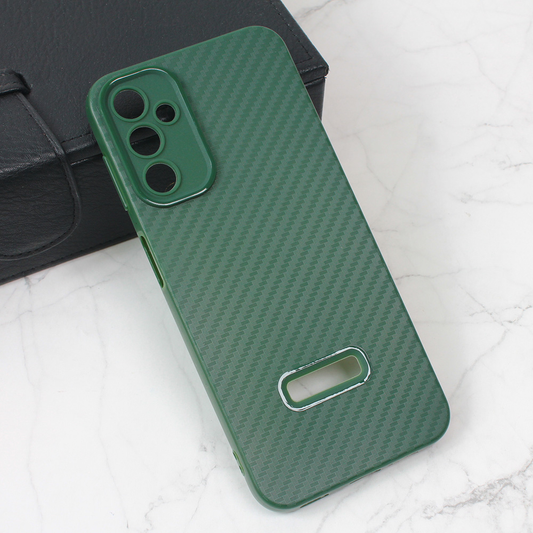 Torbica Carbon Stripe za Samsung A245F Galaxy A24 4G zelena
