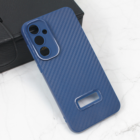 Torbica Carbon Stripe za Samsung S711U Galaxy S23 FE plava