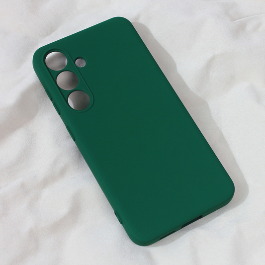 Torbica Teracell Soft Velvet za Samsung S921B Galaxy S24 tamno zelena