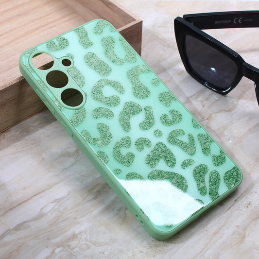 Torbica Shiny glass za Samsung S926B Galaxy S24 Plus svetlo zelena