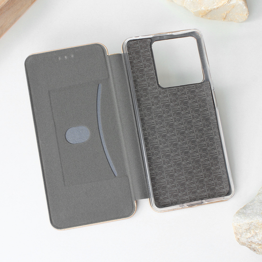 Torbica Teracell Flip Cover za Xiaomi Redmi Note 13 4G (EU) zlatna