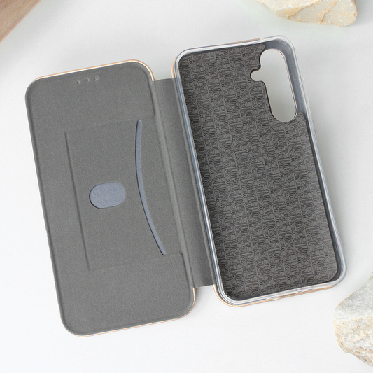 Torbica Teracell Flip Cover za Samsung A556B Galaxy A55 5G zlatna