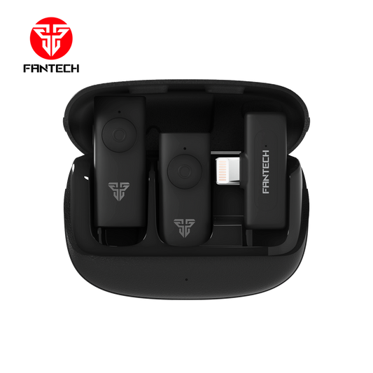 Mikrofon Wireless Fantech Lavalier Leviosa Air WMV21L (Dual Mic) Lightning
