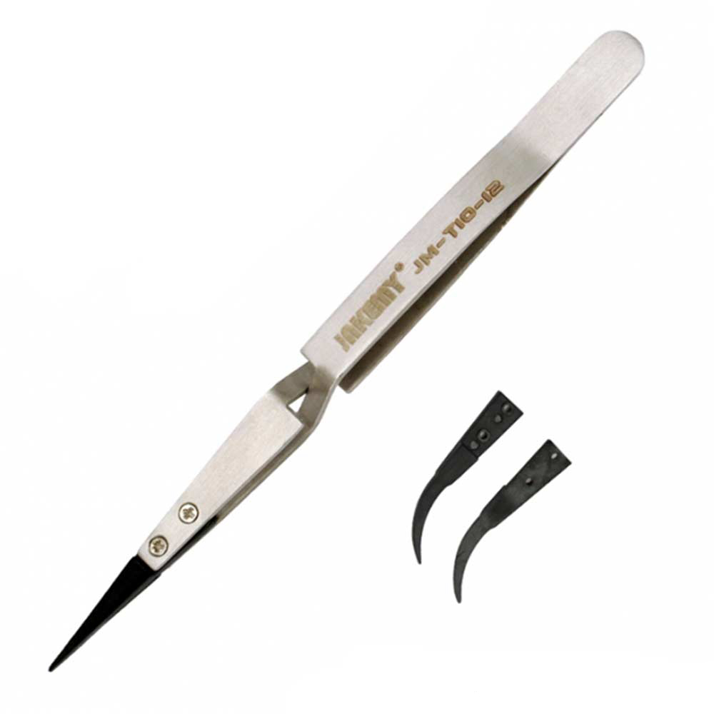 Set pinceta Antistatik JAKEMY JM-T10-12, 2 u 1