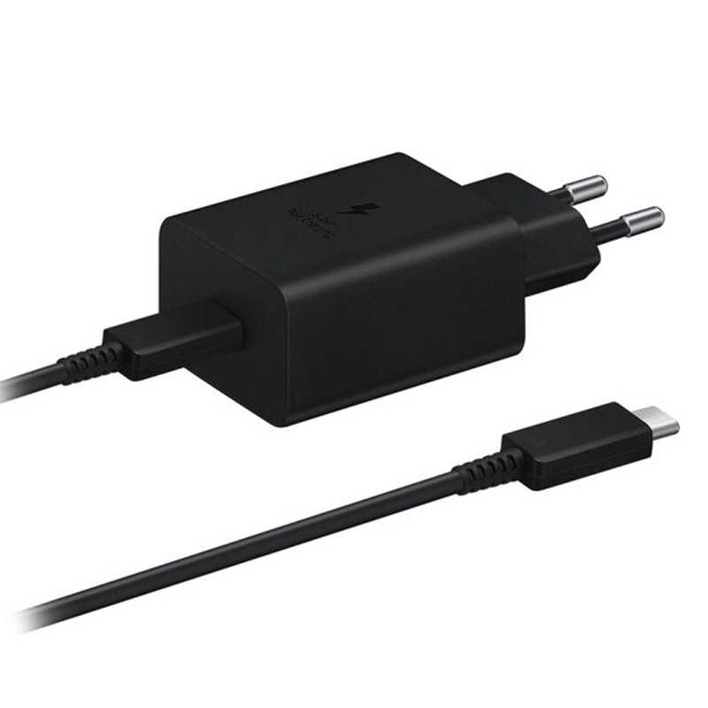 Samsung Fast kucni punjac PD 3A 45W sa kablom Type-C crni (EP-T4511-NBE)