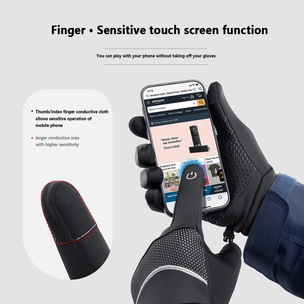 Rukavice za touch screen Vilico crne L