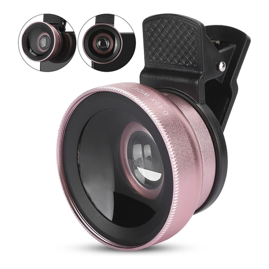 Objektiv za mobilni telefon univerzalni 37mm roze