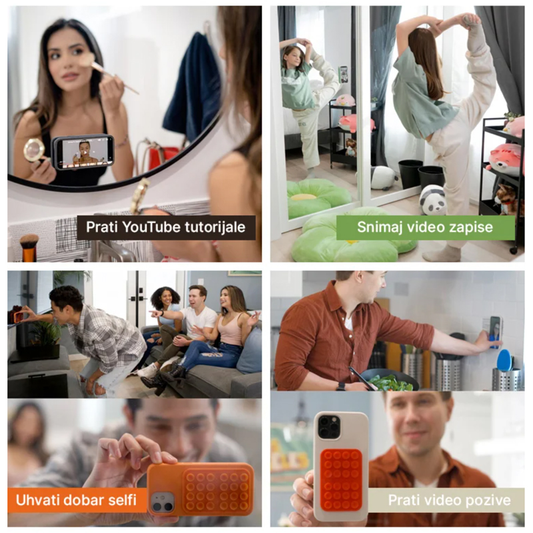 Stiker za mobilni telefon Octobuddy crni