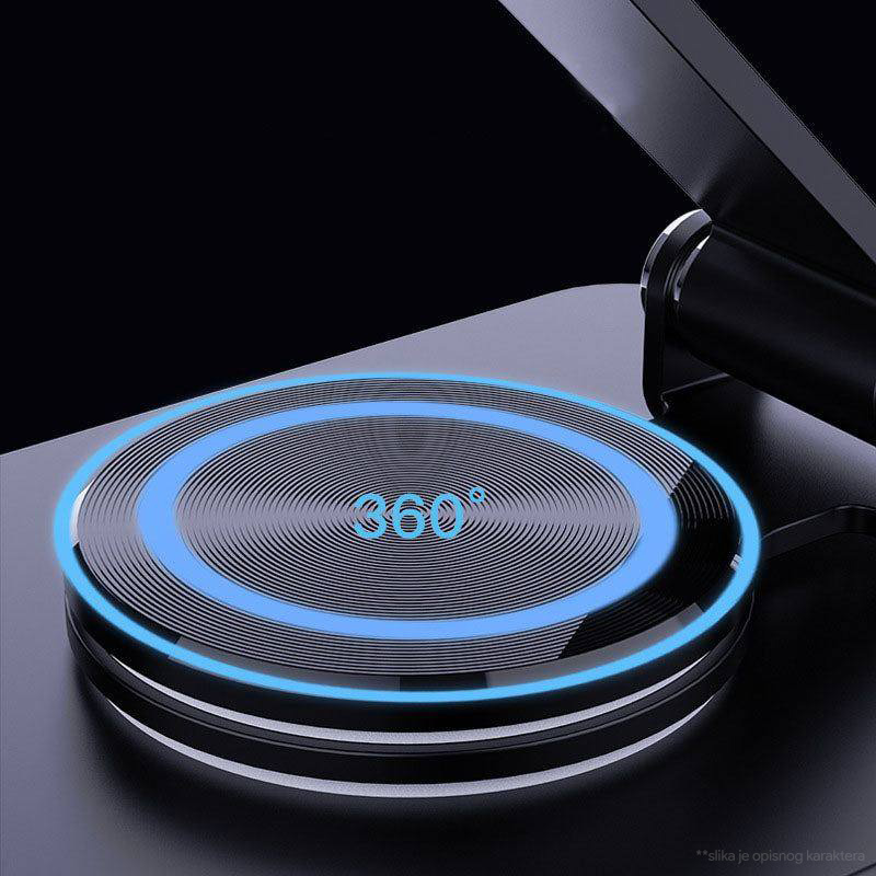 Kucni punjac Wireless 15W rotirajuci beli