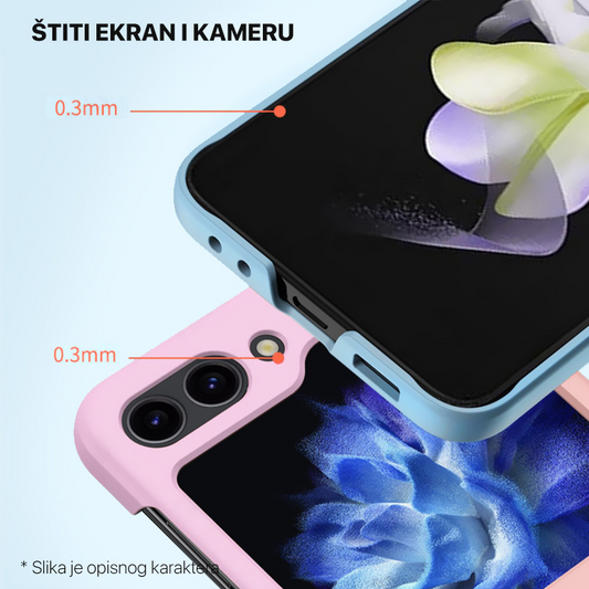 Torbica Elegant Fold za Samsung F741B/F761B Galaxy Z Flip 6/7 FE 5G svetlo roze