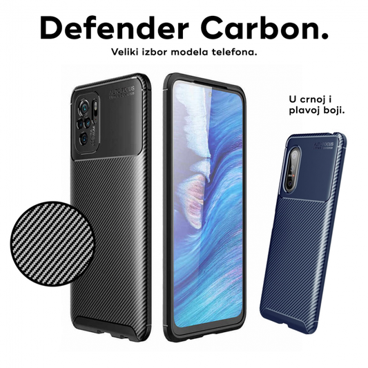Torbica Defender Carbon za Xiaomi Redmi 13 crna