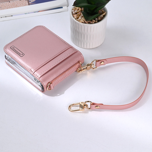 Torbica Hanman Canvas ORG za Samsung F741B/F761B Galaxy Z Flip 6/7 FE 5G roze