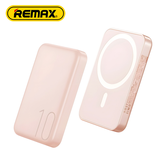 Power bank prenosiva baterija Magsafe REMAX Usion Series RPP-65 PD 20W + QC 15W Fast Charging 10000mAh pink